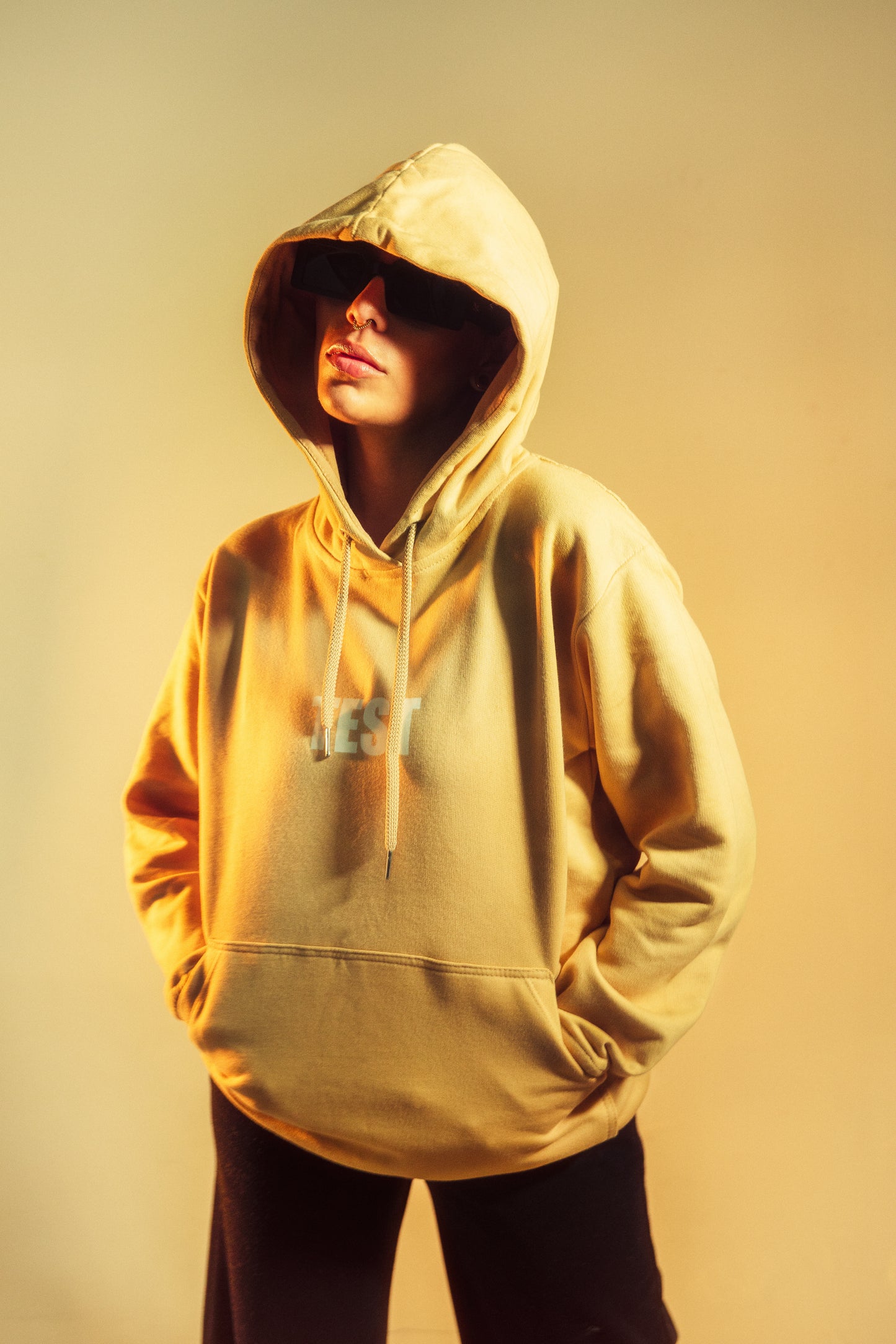 Buzo BEIGE Con Capota 100% Algodón Pima Peruano