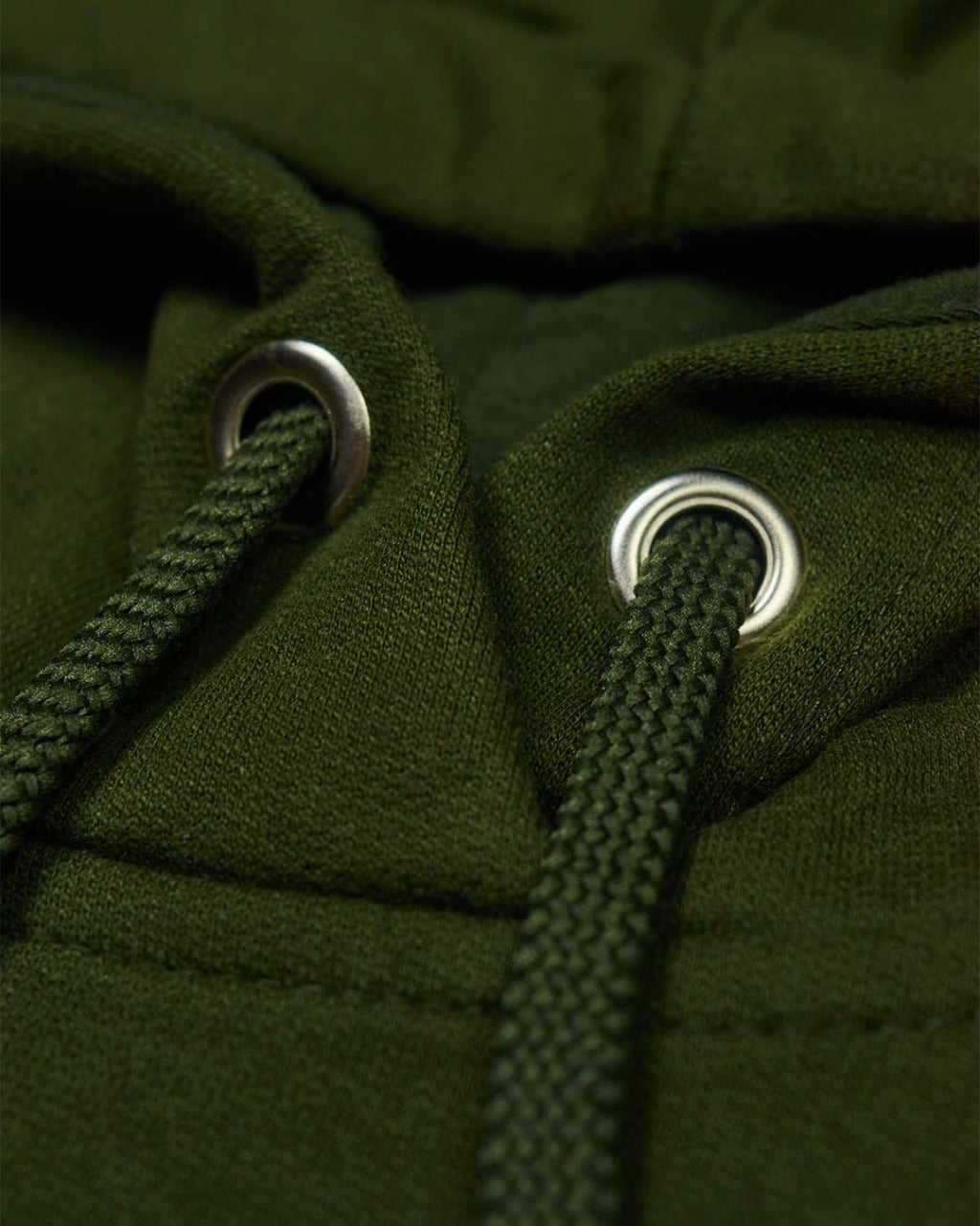 Buzo VERDE MILITAR Con Capota 100% Algodón Pima Peruano