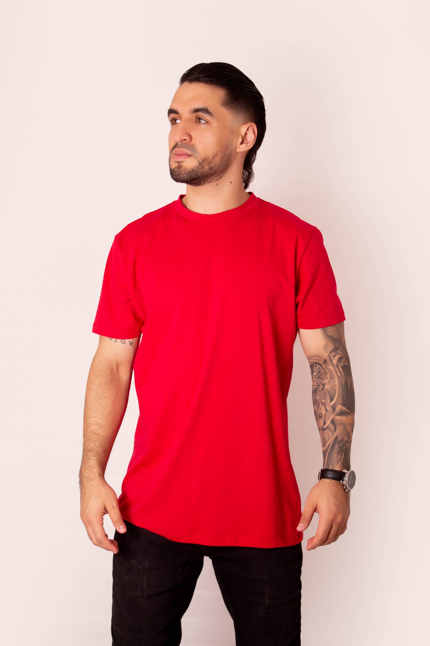 CAMISETA ROJA (T-SHIRT) ALGODÓN PERUANO