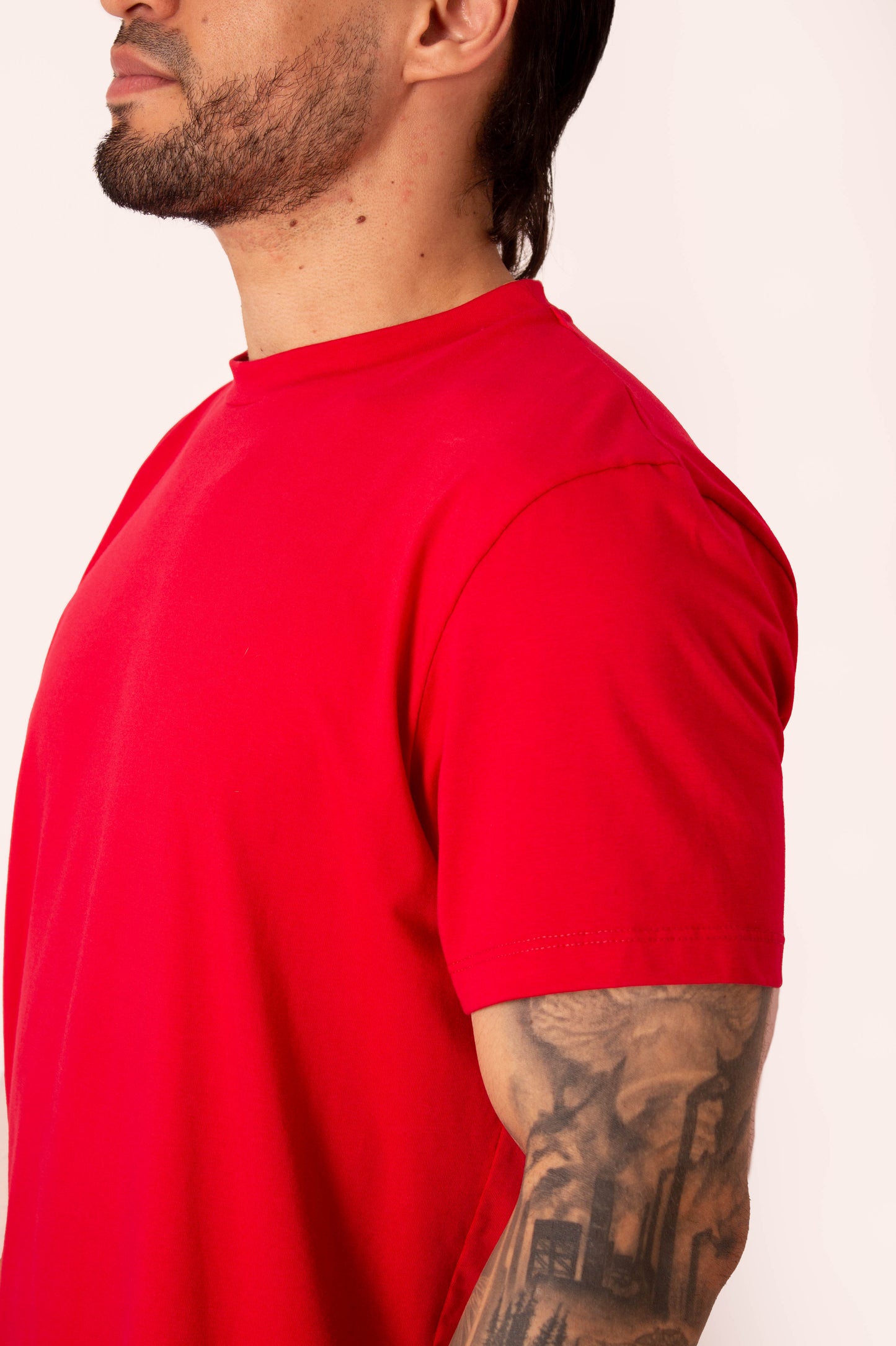 CAMISETA ROJA (T-SHIRT) ALGODÓN PERUANO