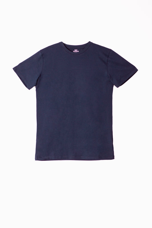 CAMISETA AZUL OSCURO (T-SHIRT) ALGODÓN PERUANO
