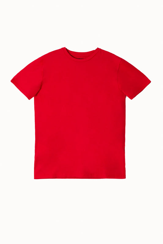 CAMISETA ROJA (T-SHIRT) ALGODÓN PERUANO