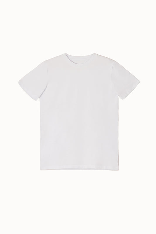 CAMISETA BLANCA (T-SHIRT) ALGODÓN PERUANO