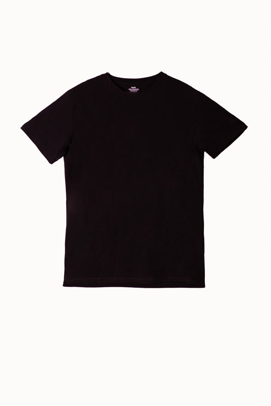 CAMISETA NEGRA (T-SHIRT) ALGODÓN PERUANO