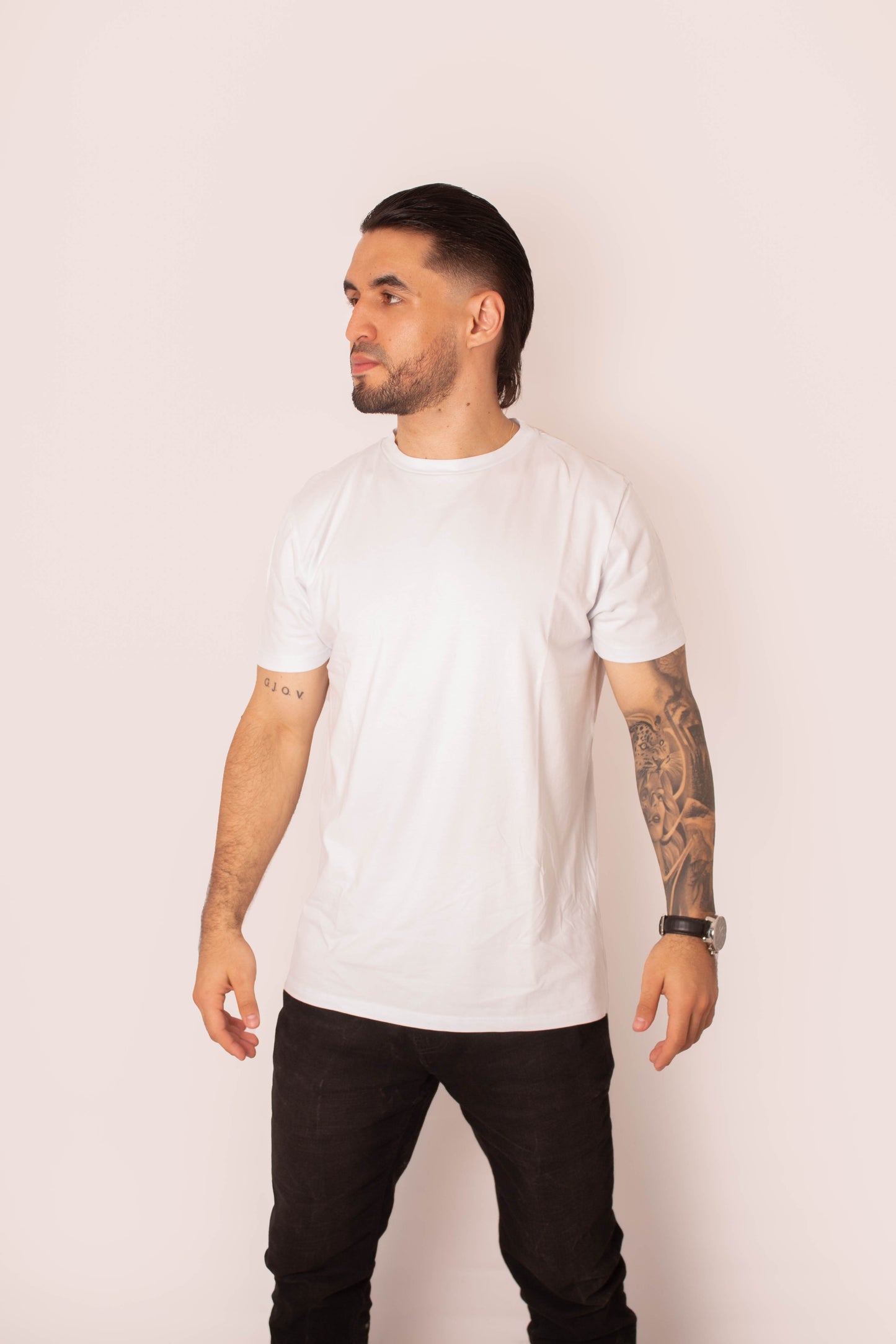 CAMISETA BLANCA (T-SHIRT) ALGODÓN PERUANO