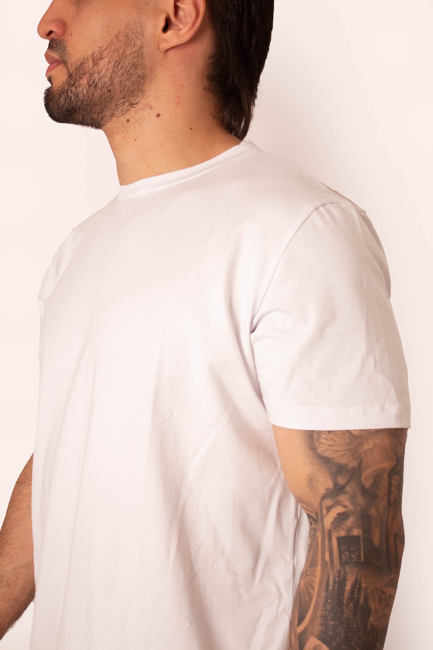 CAMISETA BLANCA (T-SHIRT) ALGODÓN PERUANO